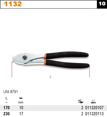 NŮŽKY NA KABELY QUALITY-MODEL 1132 230MM