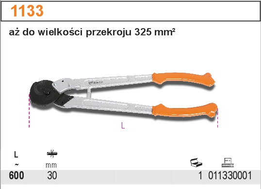 NŮŽKY NA KABELY QUALITY DO PRŮMĚRU 325MM-MODEL 1133