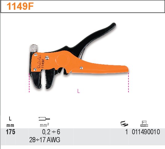 KLEŠTĚ NA STAHOVÁNÍ IZOLACÍ-MODEL 1149F, BLISTR