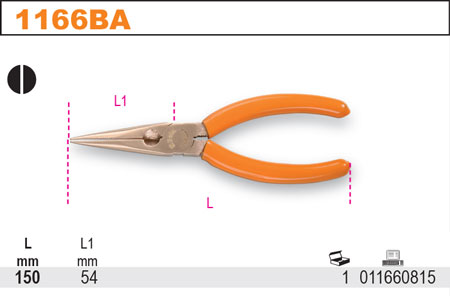 KLEŠTĚ PŮLKULATÉ NEJISKŘÍCÍ-MODEL 1166BA
