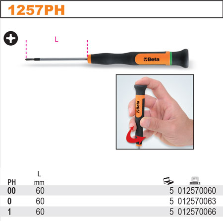 ŠROUBOVÁK PRECIZNÍ KŘÍŽOVÝ-MODEL 1257PH PH0