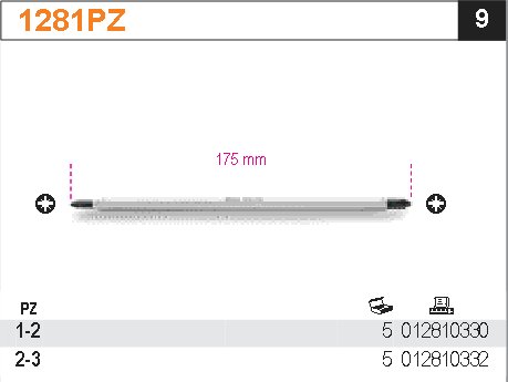 HROT OBOUSTRANNÝ KŘÍŽOVÝ POZIDRIVE-MODEL 1281PZ PZ1-2