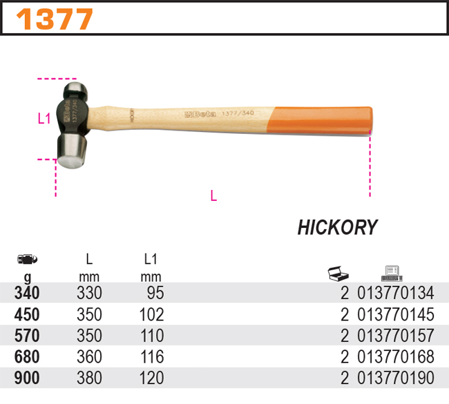 KLADIVO S KULATÝM NOSEM-MODEL 1377 450G