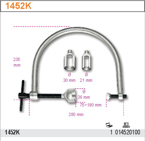 ZATISKAČ NA PRUŽINY VENTILŮ-MODEL 1452K