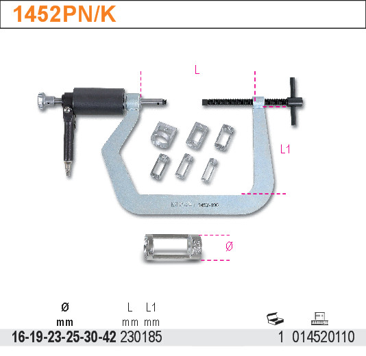 PNEUMATICKÉ NÁŘADÍ NA PRUŽINY VENTILŮ-MODEL 1452PN/K