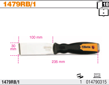 ŠKRABKA PLOCHÁ ÚZKÁ-MODEL 1479RB/1