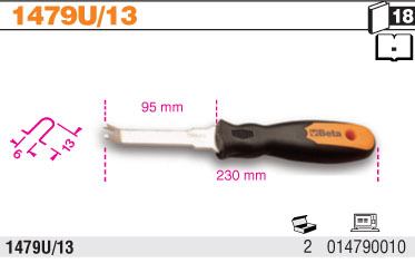 PÁKA NA VYTAHOVÁNÍ KOLÍKŮ ČALOUNĚNÍ-MODEL 1479U