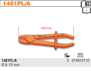 ZÁTISK Z PVC NA KABELY HYDRAULICKÉ-MODEL 1481PL/A  8-15