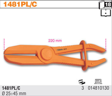 ZÁTISK Z PVC NA KABELY HYDRAULICKÉ-MODEL 1481PL/C  25-45