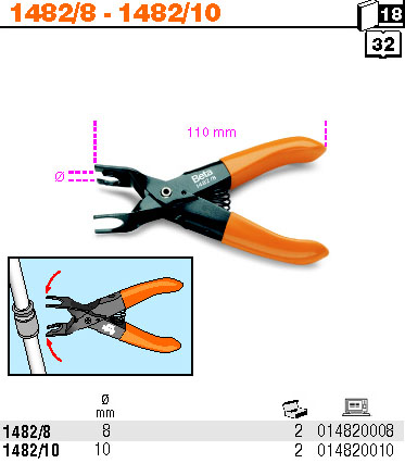 KLEŠTĚ NA PALIVOVÉ HADICE-MODEL 1482