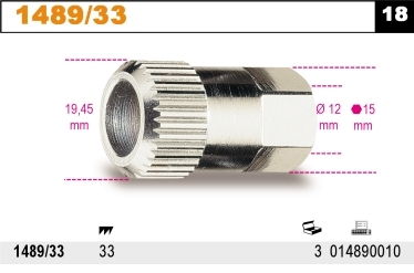 KLÍČ NA DEMONTÁŽ ŘEMENOVÉHO KOLA ALTERNÍTORU-MODEL 1489/33