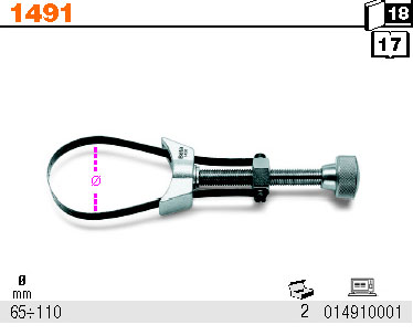KLÍČ NA OLEJOVÉ FILTRY-MODEL 1491