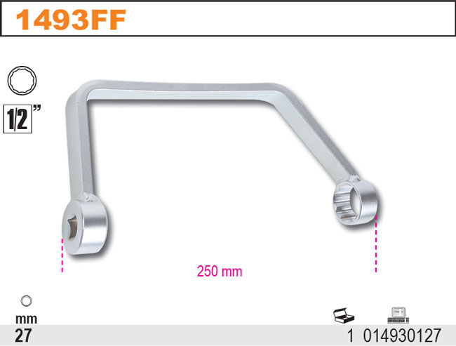 KLÍČ 1/2'' SAMOSTAVITELNÝ NA OLEJOVÉ FILTRY-MODEL 1493 FF''