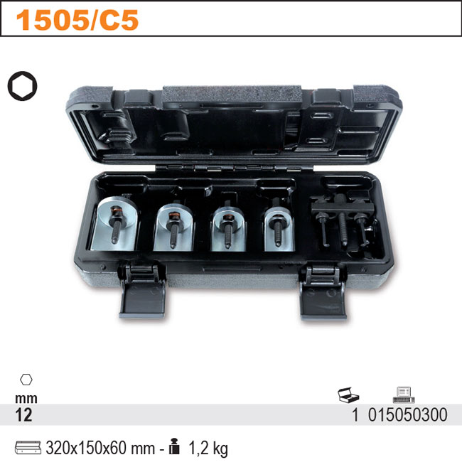 1505/C5-KUFŘÍK S 5 NÁSADKAMI NA DEMONTÁŽ
