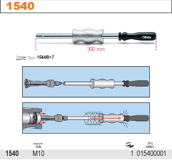 STAHOVÁK RÁZOVÝ POUŽÍVANÝ S 1544-MODEL 1540