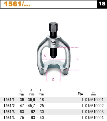 STAHOVÁK KULOVÝCH ČEPŮ-MODEL 1561