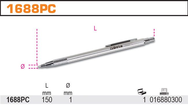 RÝSOVACÍ JEHLA KONCOVKA KALENÁ-MODEL 1688PC