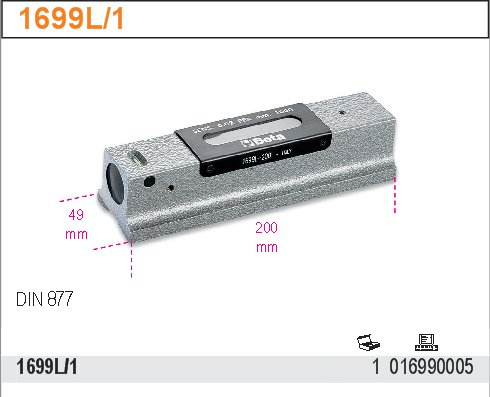 VODOVÁHA PRIZMATICKÁ-MODEL 1699L/1 200MM