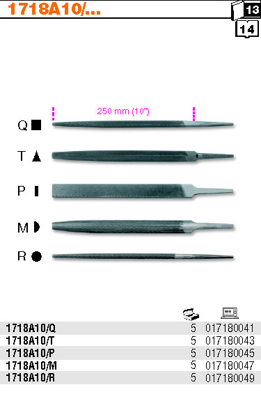 PILNÍK POLOHRUBÝ-MODEL 1718A10/Q 10''-250MM BEZ RUKOJETI''