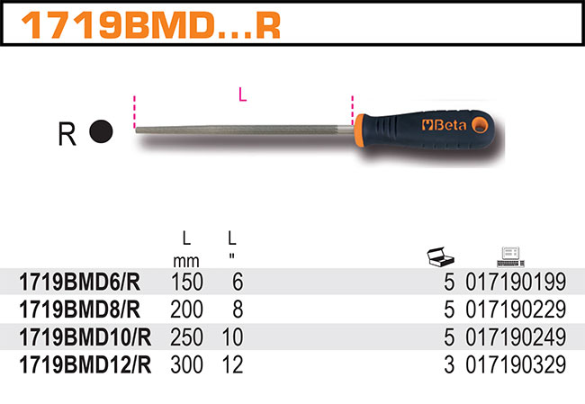 PILNÍK JEMNÝ-MODEL 1719BMD8/R 8''-200MM S RUKOJETÍ''