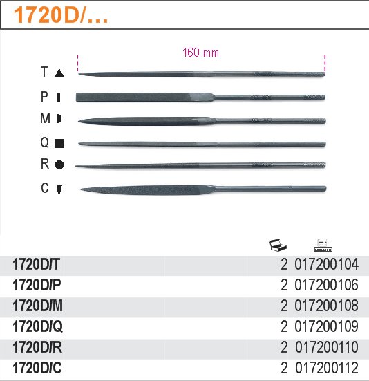 PILNÍK JEHLOVÝ S DIAMANTOVOU VRSTVOU-MODEL 1720D/M 160MM