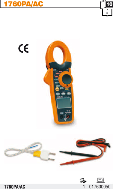 MĚŘIČ NA MĚŘENÍ PROUDU AC-MODEL 1760PA/AC