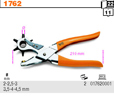 DĚROVAČ REVOLVEROVÝ-MODEL 1762 FI 2-4,5MM