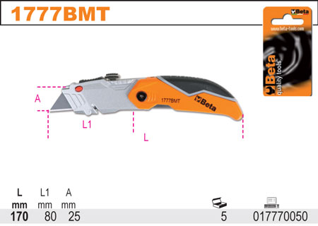 NŮŽ SKLÁDANÝ S TRAPÉZOVÝM OSTŘÍM-MODEL 1777BMT