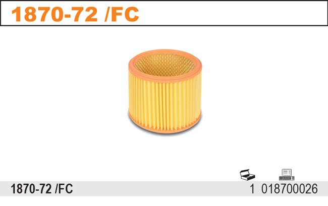 VLOŽKA DO VZDUCHOVÉHO FILTRU DO VYSAVAČE 1870-72-73