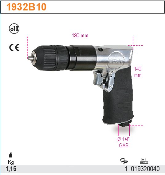 VRTAČKA OBOUSMĚRNÁ-MODEL 1932B10 10 MM