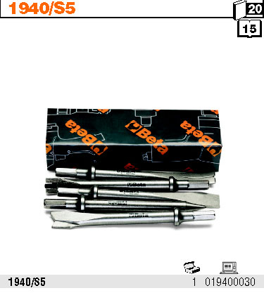 SADA SEKÁČŮ -MODEL 1940/S5 DO KLADIVA-SEŘEZÁVAČ 5KS