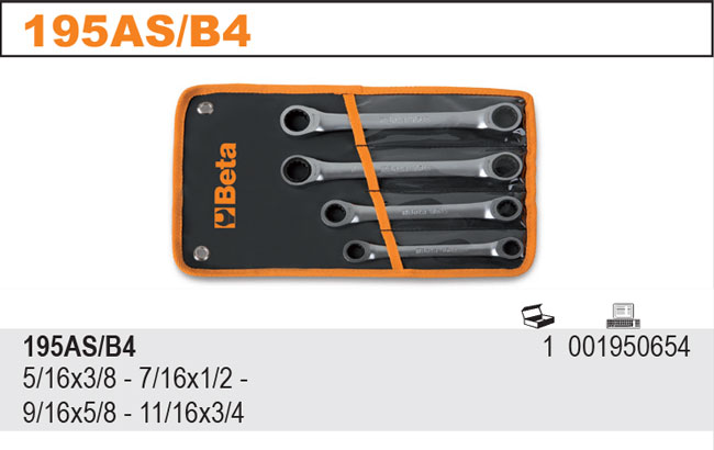 SADA RÁČNOVÝCH KLÍČŮ -MODEL195AS/B4 12UHEL.4KS.