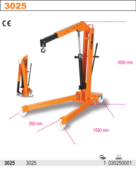 JEŘÁB SERVISNÍ HYDRAULICKÝ-MODEL 3025