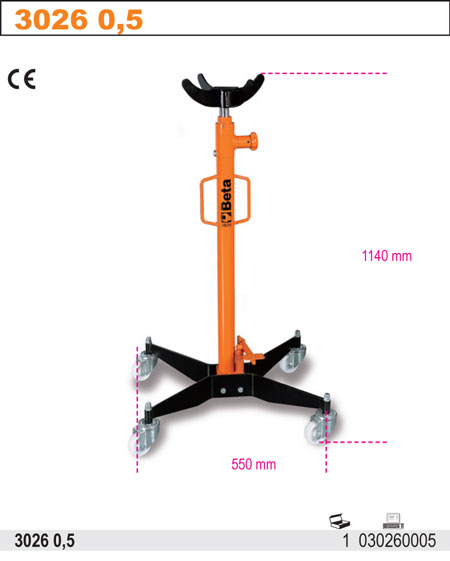 PODPĚRA HYDRAULICKÁ NA SPOJKU-MODEL 3026 500 KG