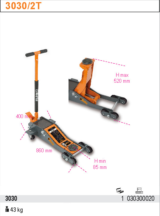 VÝTAH HYDRAULICKÝ SERVISOVÝ-MODEL 3030/2T 2T