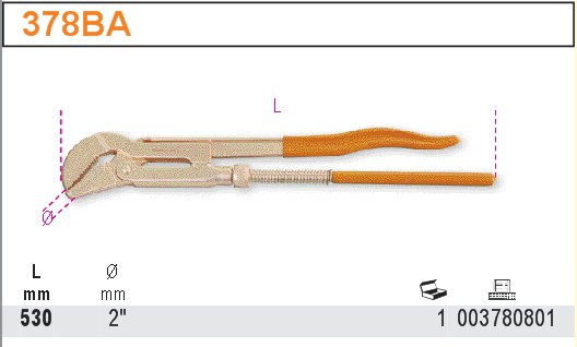 HASÁK NA TRUBKY NEJISKŘÍCÍ-MODEL 378BA/530 FI 2''