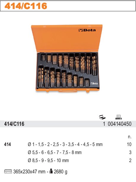 SADA VRTÁKŮ CYLINDRICKÝCH KRÁTKÝCH HSS-TIN TITANOVÉ BROUŠENÉ NA KOV