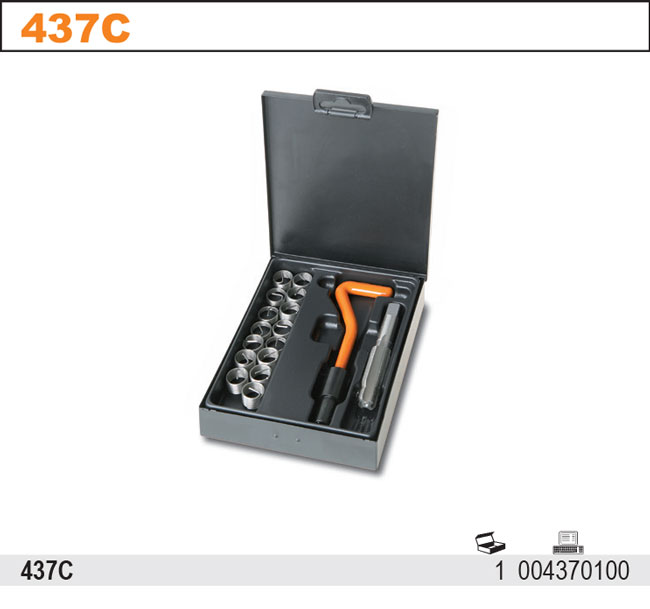 SADA PRO OPRAVU POŠKOZENÝCH ZÁVITŮ ZAPALOVACÍCH SVÍČEK M14X1,25-MODEL 437C 
