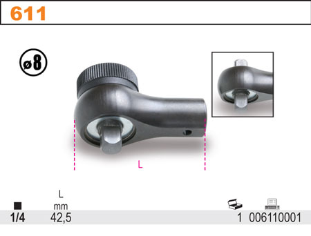 HLAVICE-MODEL 611 1/4''S MECHANICKOU ZÁPADKOU PRO 604B/5-604B/10''