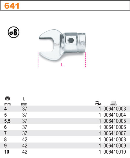 HLAVICE-MODEL 641 5,5MM PRO 604B/5-604B/10
