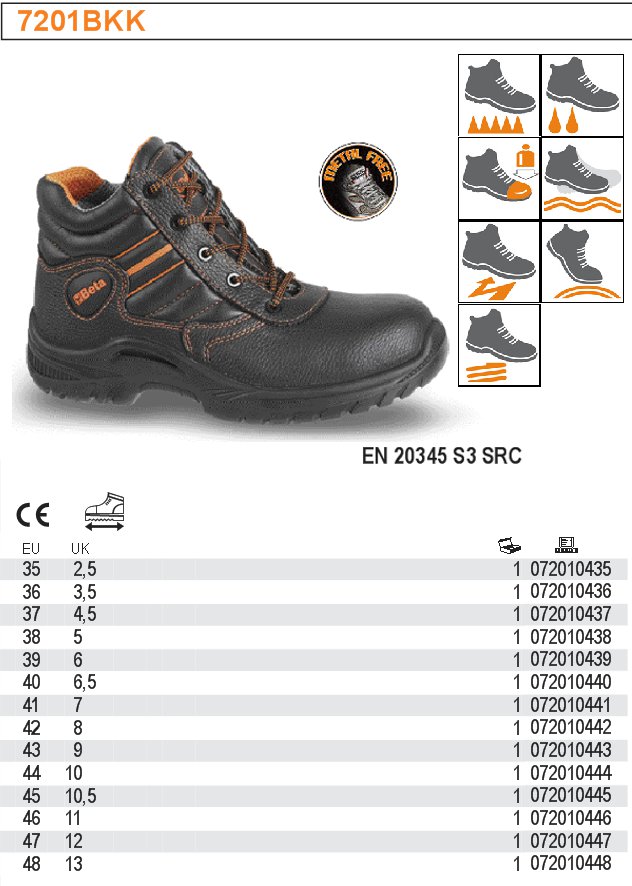 KOTNÍKOVÉ BOTY BEZPEČNOSTNÍ KOŽENÉ VODĚODOLNÉ-MODEL 7201BKK ROZMĚR  48