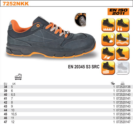 POLOBOTKY BEZPEČNOSTNÍ Z NUBUKU VODĚODOLNÉ-MODEL 7252NKK ROZMĚR  42