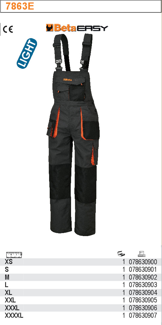 KALHOTY PRACOVNÍ NA ŠLECH EASY LIGHT MATERIÁL T/C VSTAVKY OXFORD 180GR ŠEDÉ-MODEL 7863E ROZMĚR  S