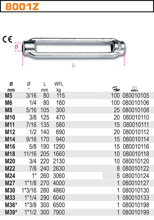 KORPUS NAPÍNACÍ MATICE OTEVŘENÝ -MODEL 8001Z M11 POZINK CE