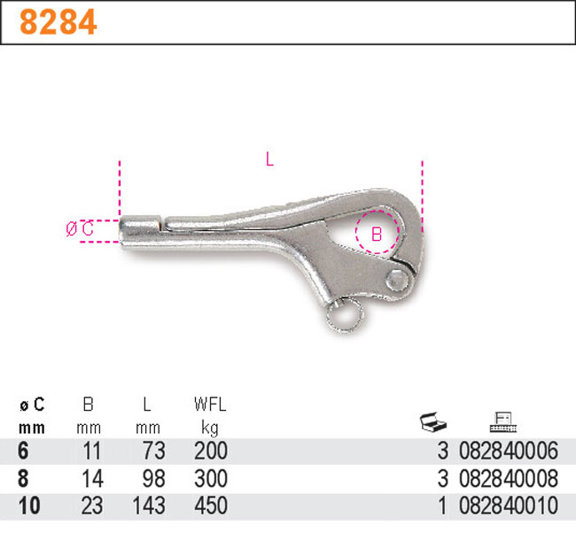 HÁK VYHAZOVÁK-MODEL 8284 M8 AISI316