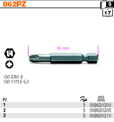 BIT KŘÍŽOVÝ-MODEL 862PZ PZ1
