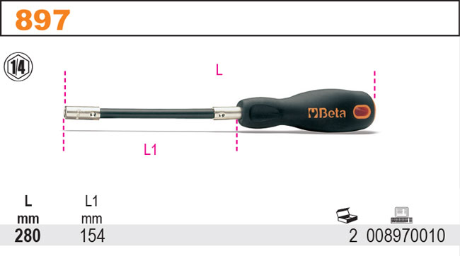 DRŽÁK BITŮ FLEXIBILNÍ-MODEL 897
