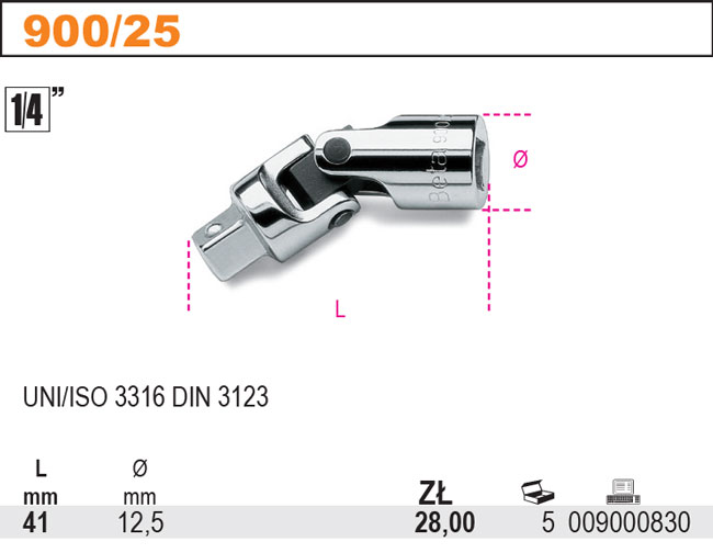 KLOUB-MODEL 900/25 1/4''