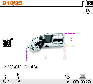 KLOUB-MODEL 910/25 3/8''