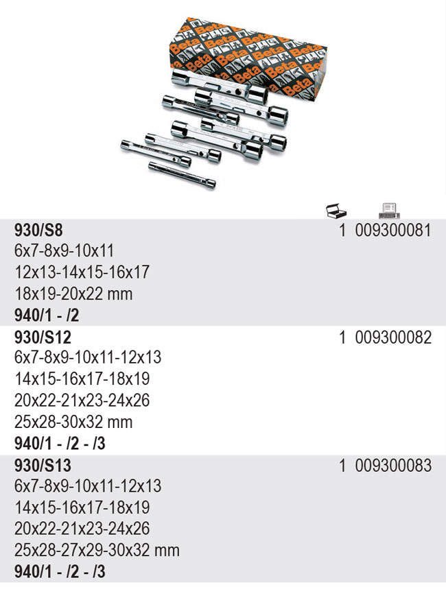 SADA TRUBKOVÝCH KLÍČŮ-MODEL 930 6-32MM 13KS